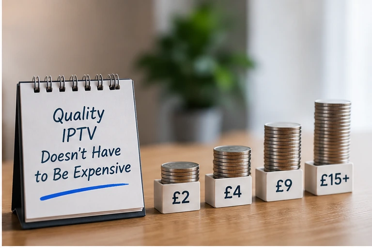 Affordable IPTV pricing in the UK with different monthly price tiers